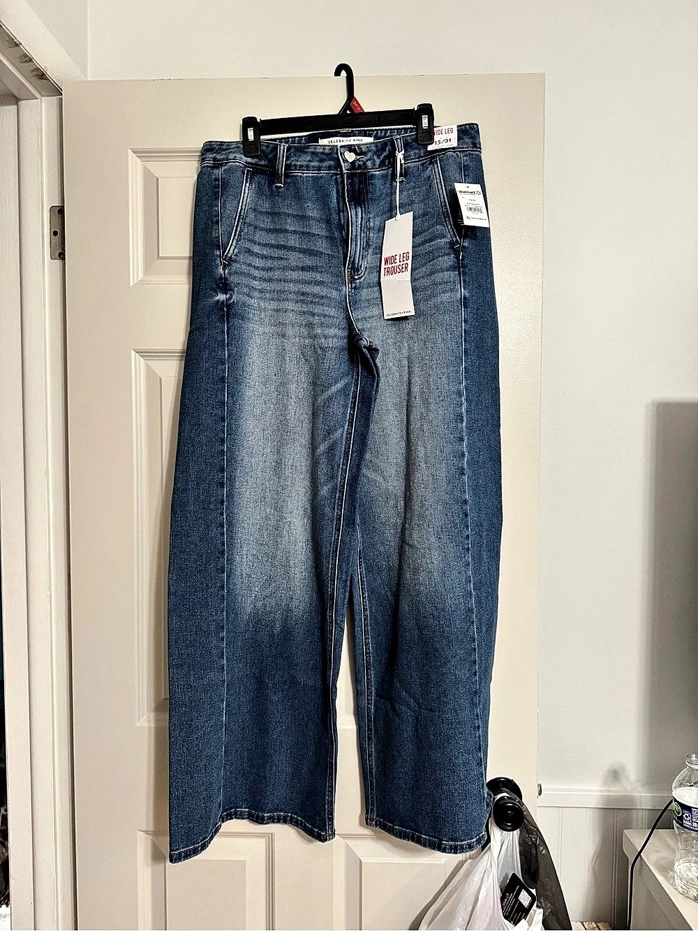 NWT Celebrity Pink Wide Leg Jeans in Blue 13/31